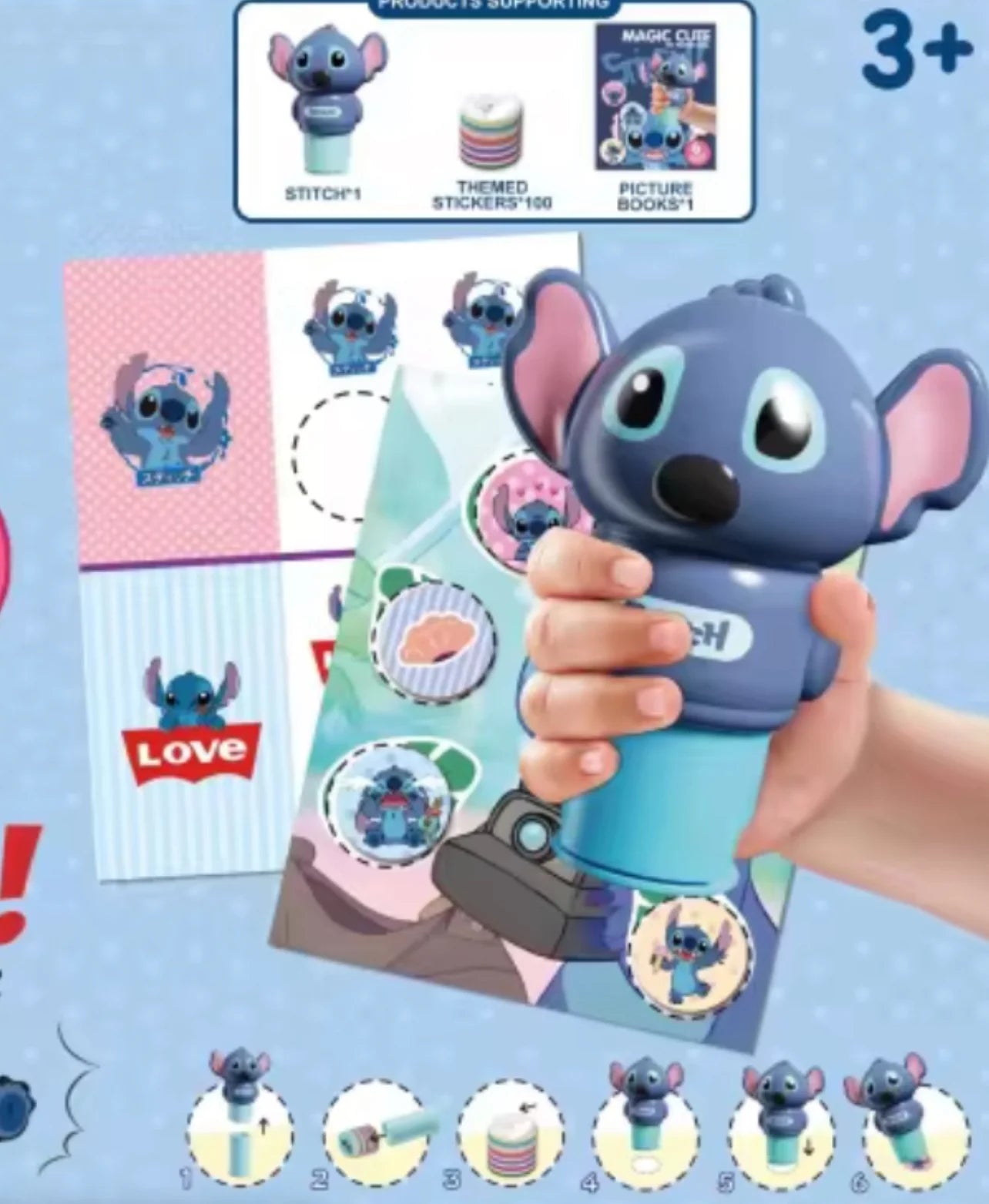 MAGIC STAMPER-100 REUSABLE STICKERS