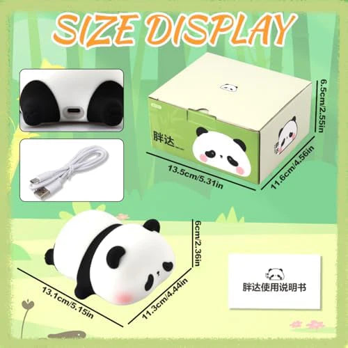 CUTE LAZY PANDA-SILICON LAMP