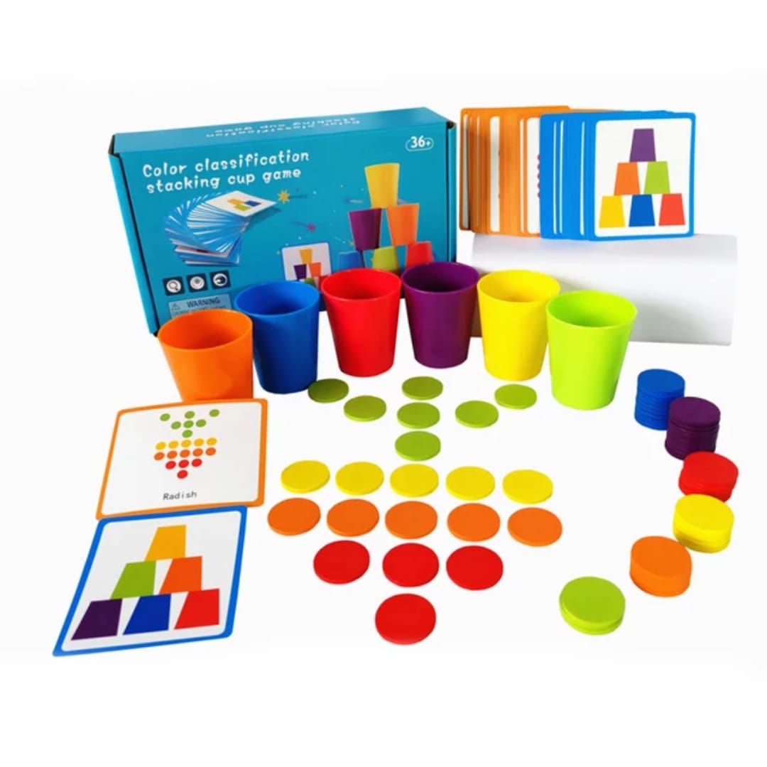 COLOUR CLASSIFICATION AND STACKING CUPS