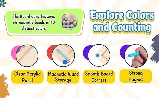 ANIMAL MAGNETIC COLOR AND NUMBER MAZE