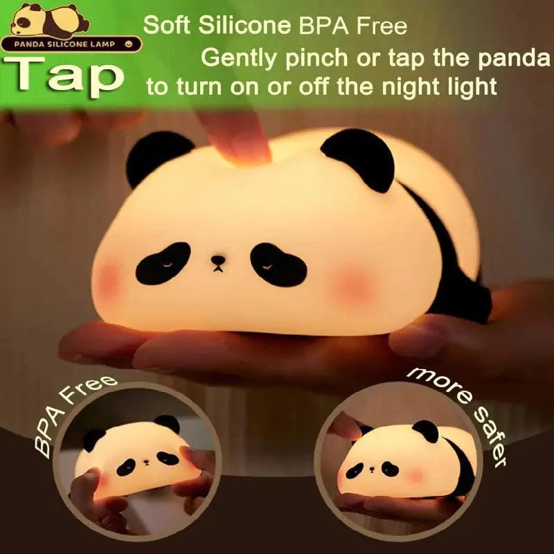 CUTE LAZY PANDA-SILICON LAMP