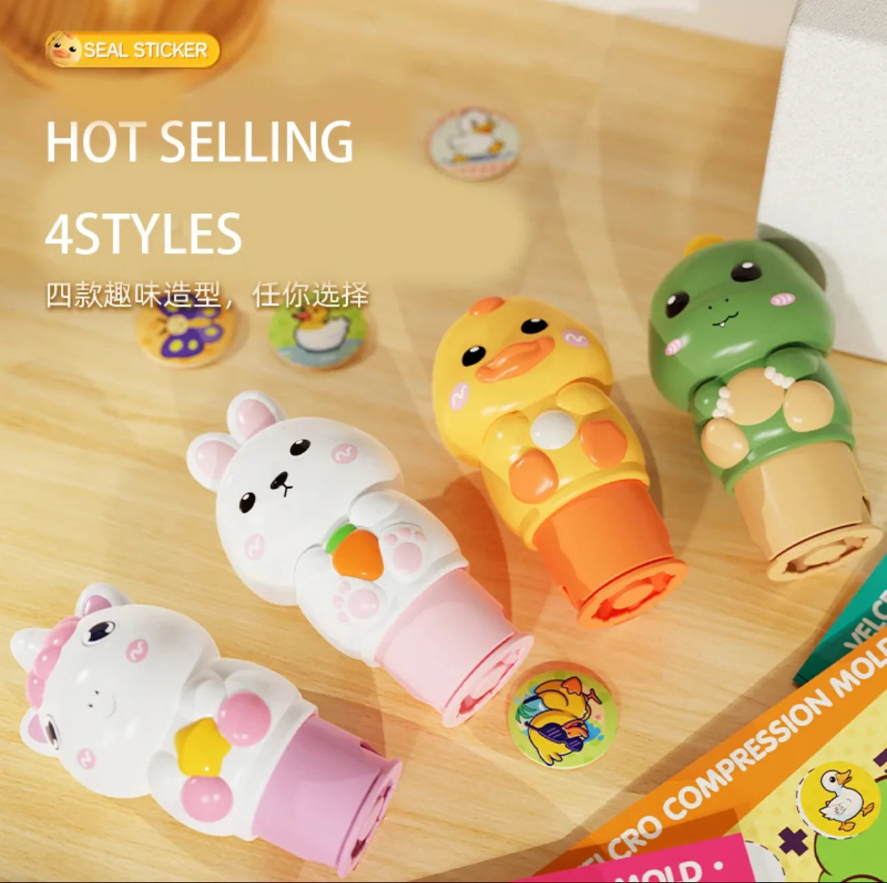 MAGIC STAMPER-100 REUSABLE STICKERS