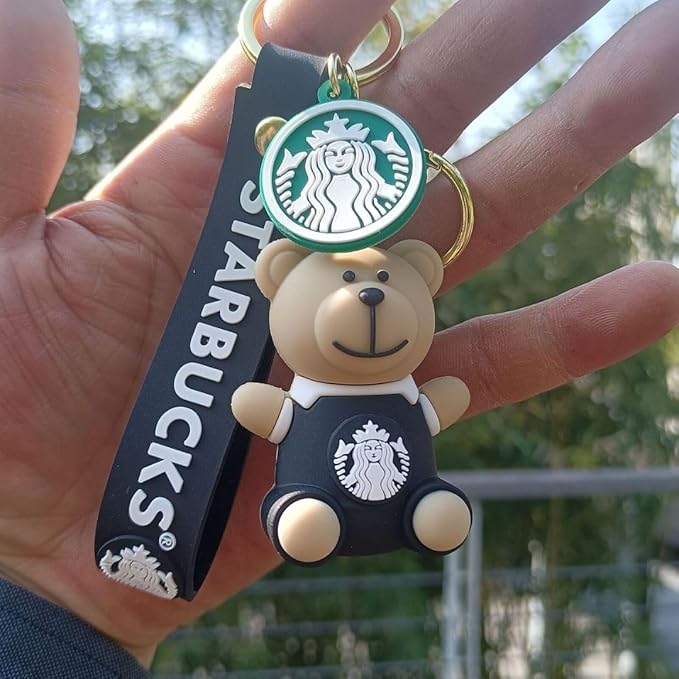 STARBUCKS TEDDY KEYRING