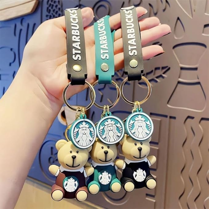 STARBUCKS TEDDY KEYRING