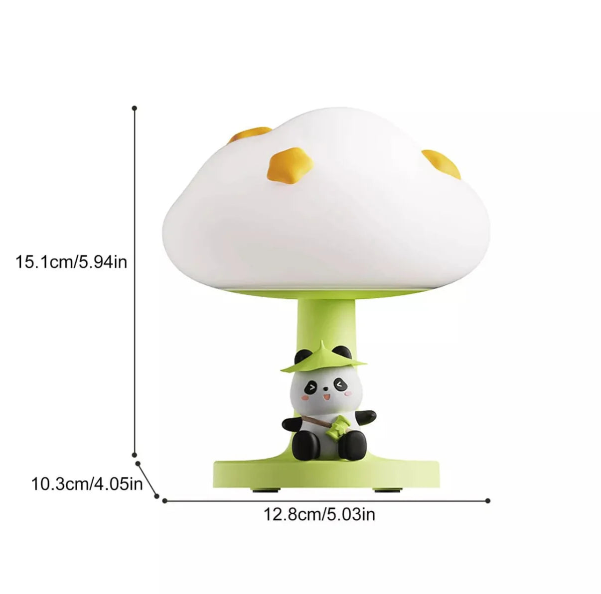 CUTE MUSHROOM PANDA LAMP