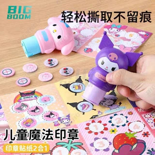 MAGIC STAMPER-100 REUSABLE STICKERS