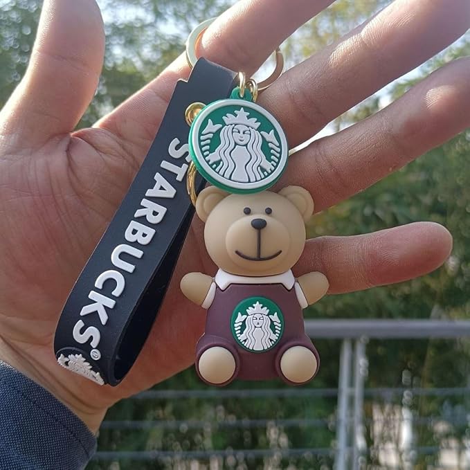 STARBUCKS TEDDY KEYRING
