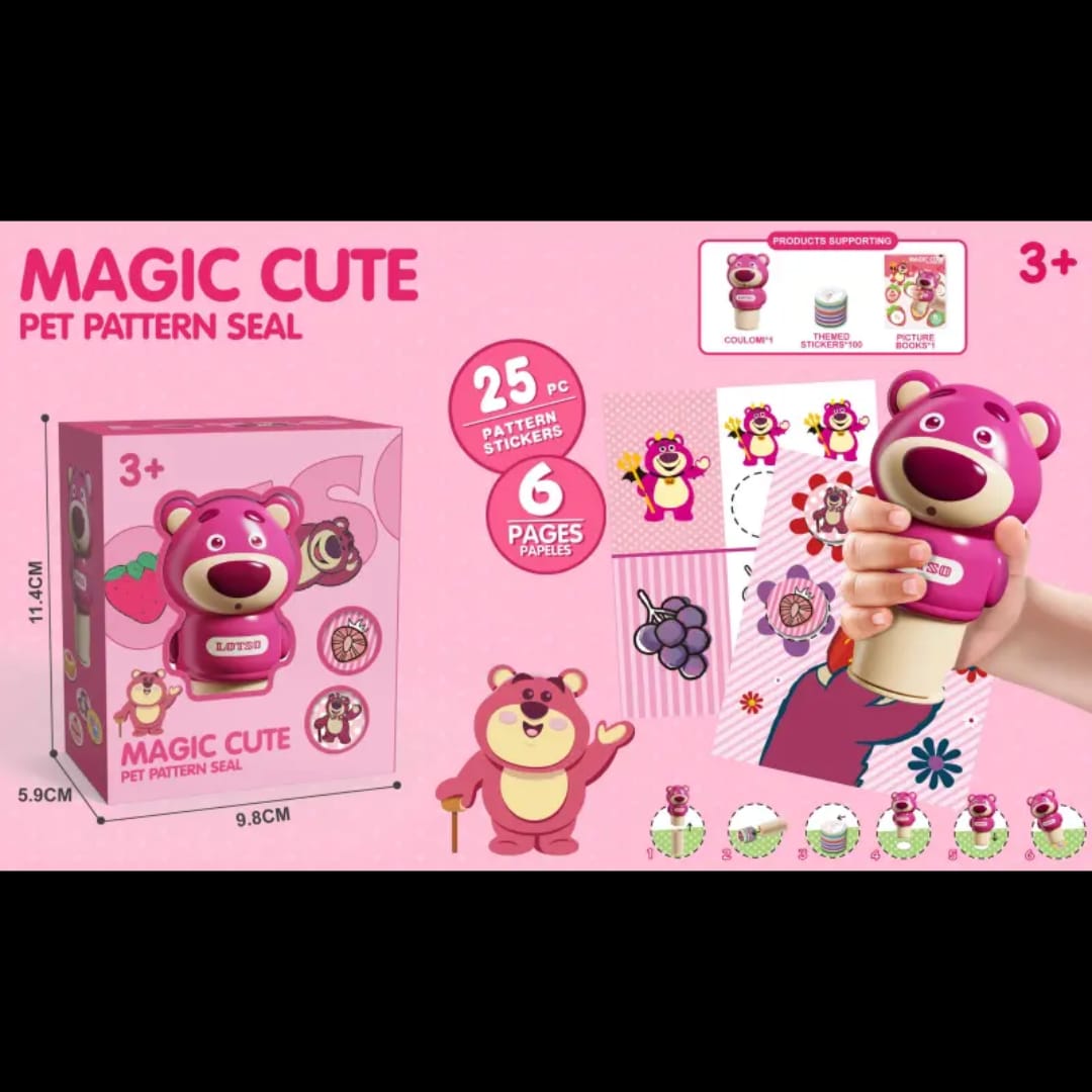 MAGIC STAMPER-100 REUSABLE STICKERS