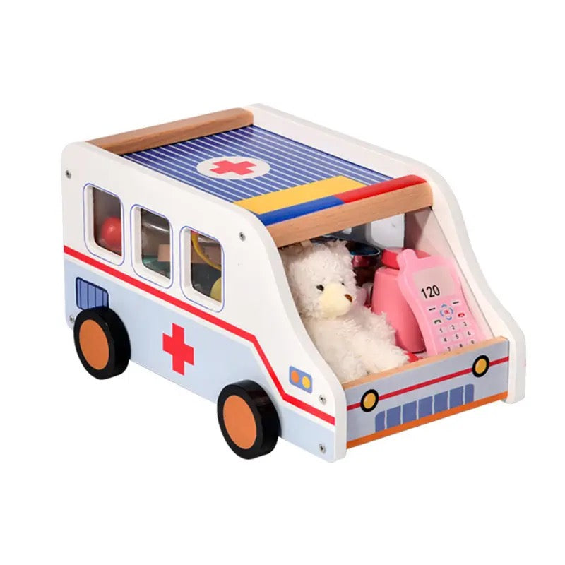WOODEN AMBULANCE KIT