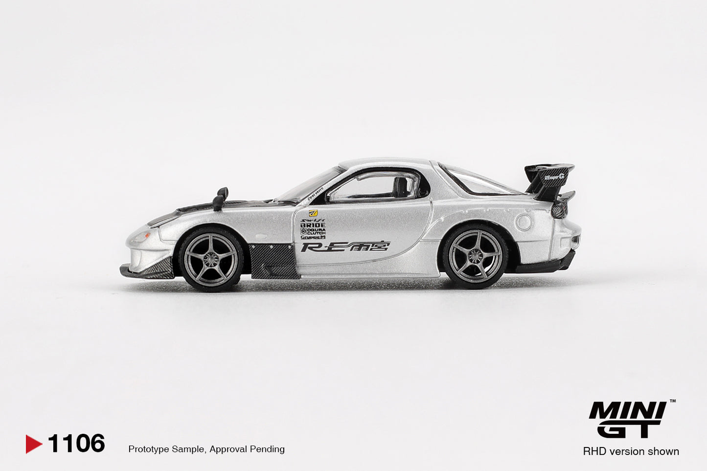 MINI GT #1106 Mazda RX-7 RE-Amemiya Silver Metallic