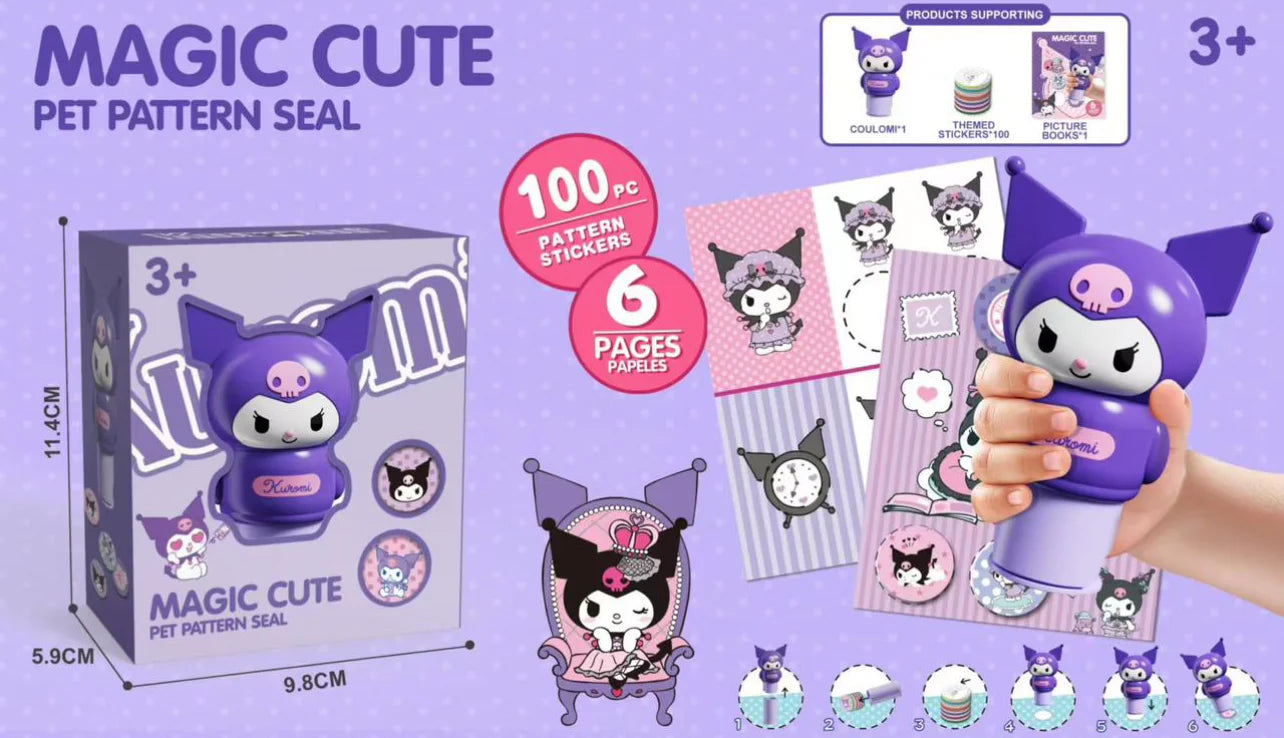 MAGIC STAMPER-100 REUSABLE STICKERS