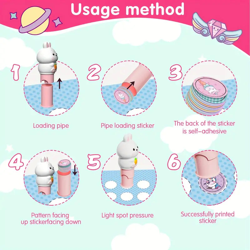 MAGIC STAMPER-100 REUSABLE STICKERS
