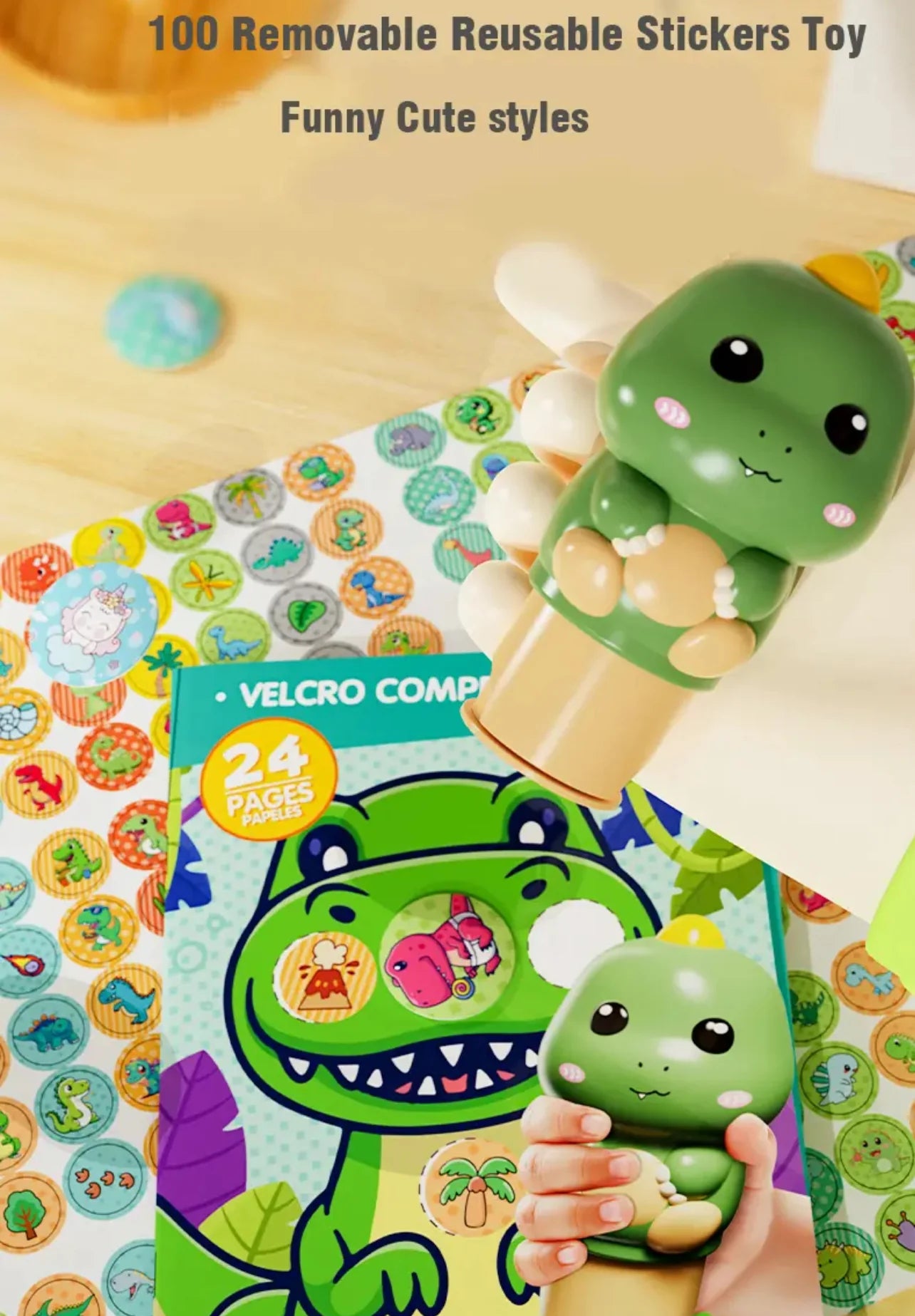 MAGIC STAMPER-100 REUSABLE STICKERS
