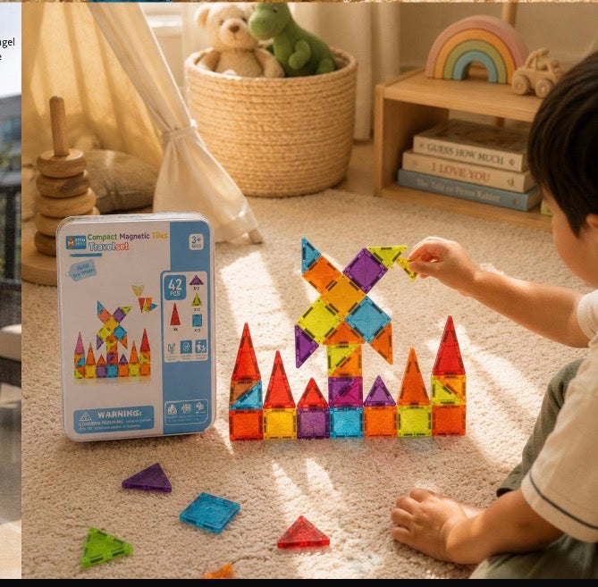 42pcs MAGNETIC TILES (COMPACT)