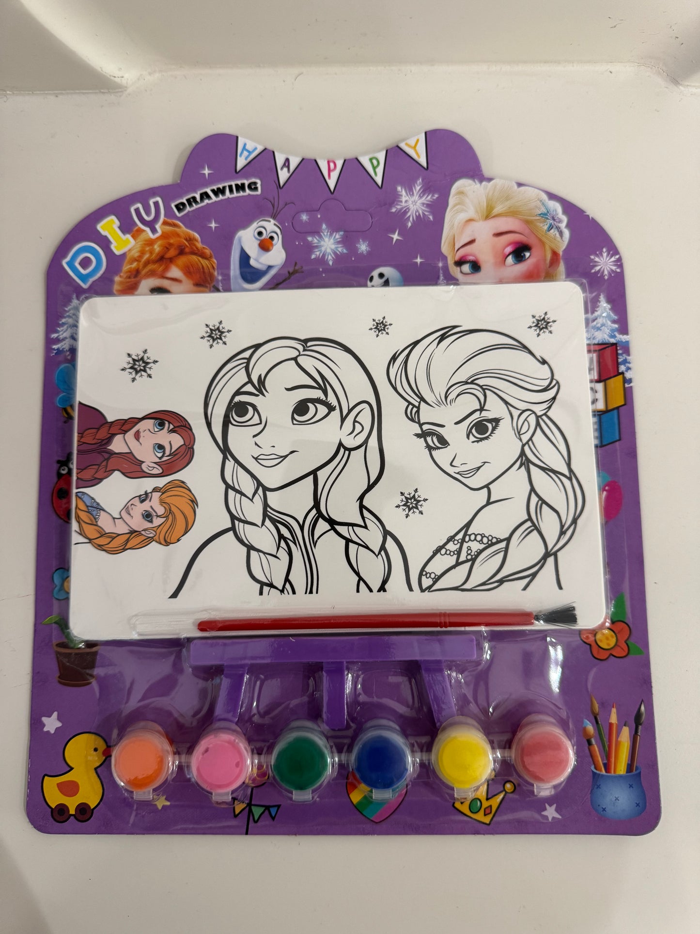 CANVAS WITH PAINTING COLOURS