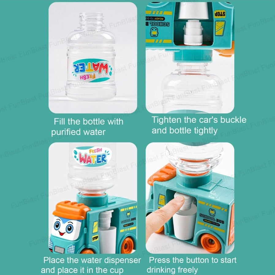 SCHOOL BUS TOY WITH WATER DISPENSER