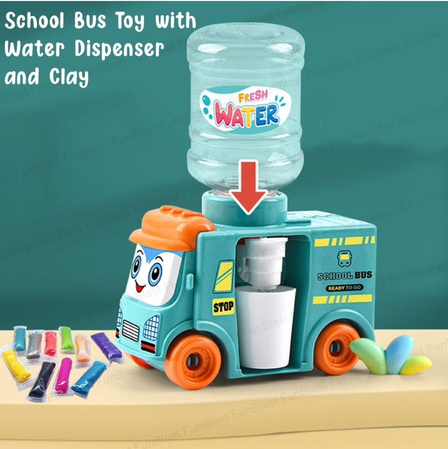 SCHOOL BUS TOY WITH WATER DISPENSER