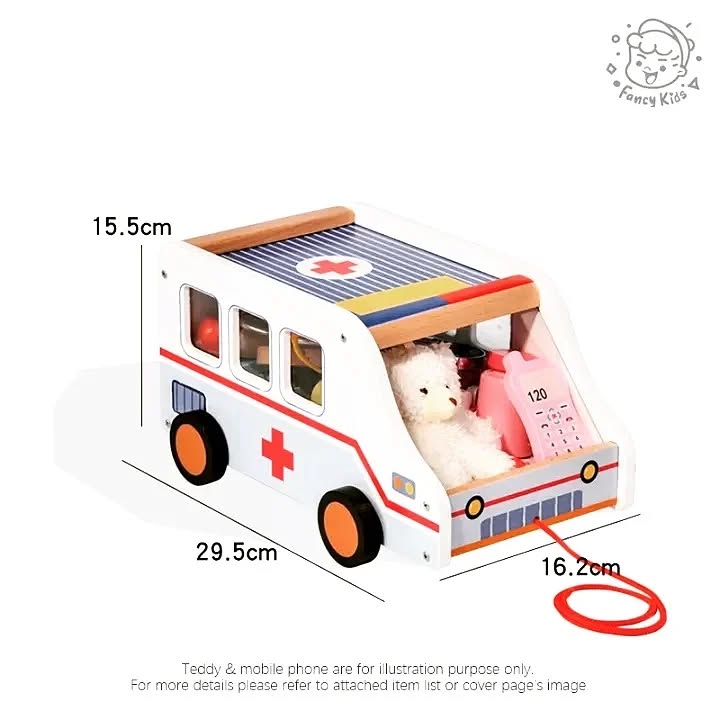 WOODEN AMBULANCE KIT