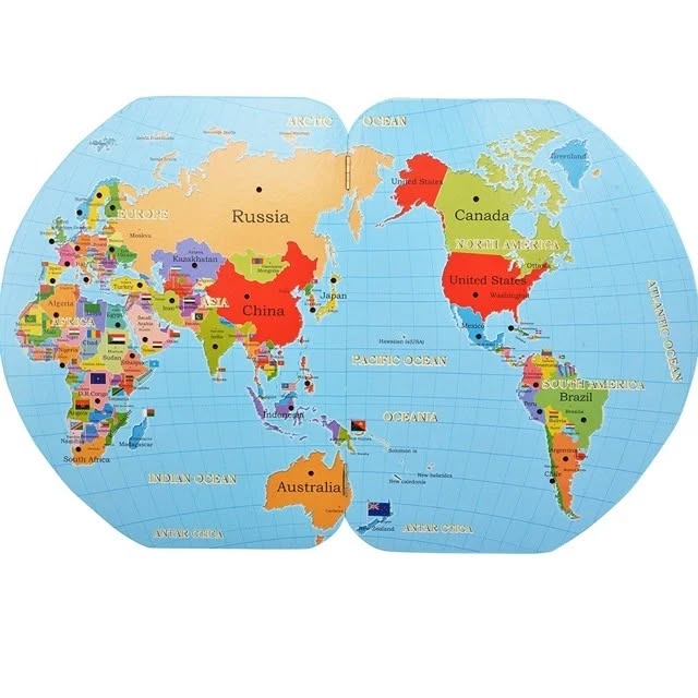 MAP OF THE WORLD