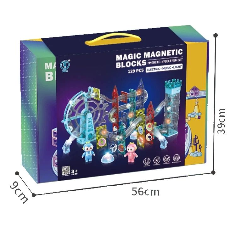 129 PCS MAGIC MAGNETIC TIELS