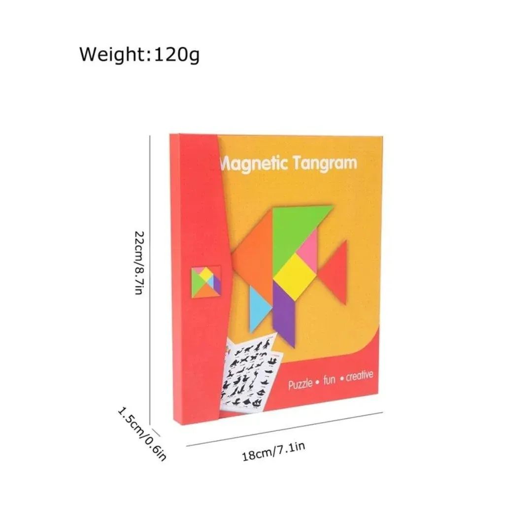 WOODEN MAGNETIC TANGRAM