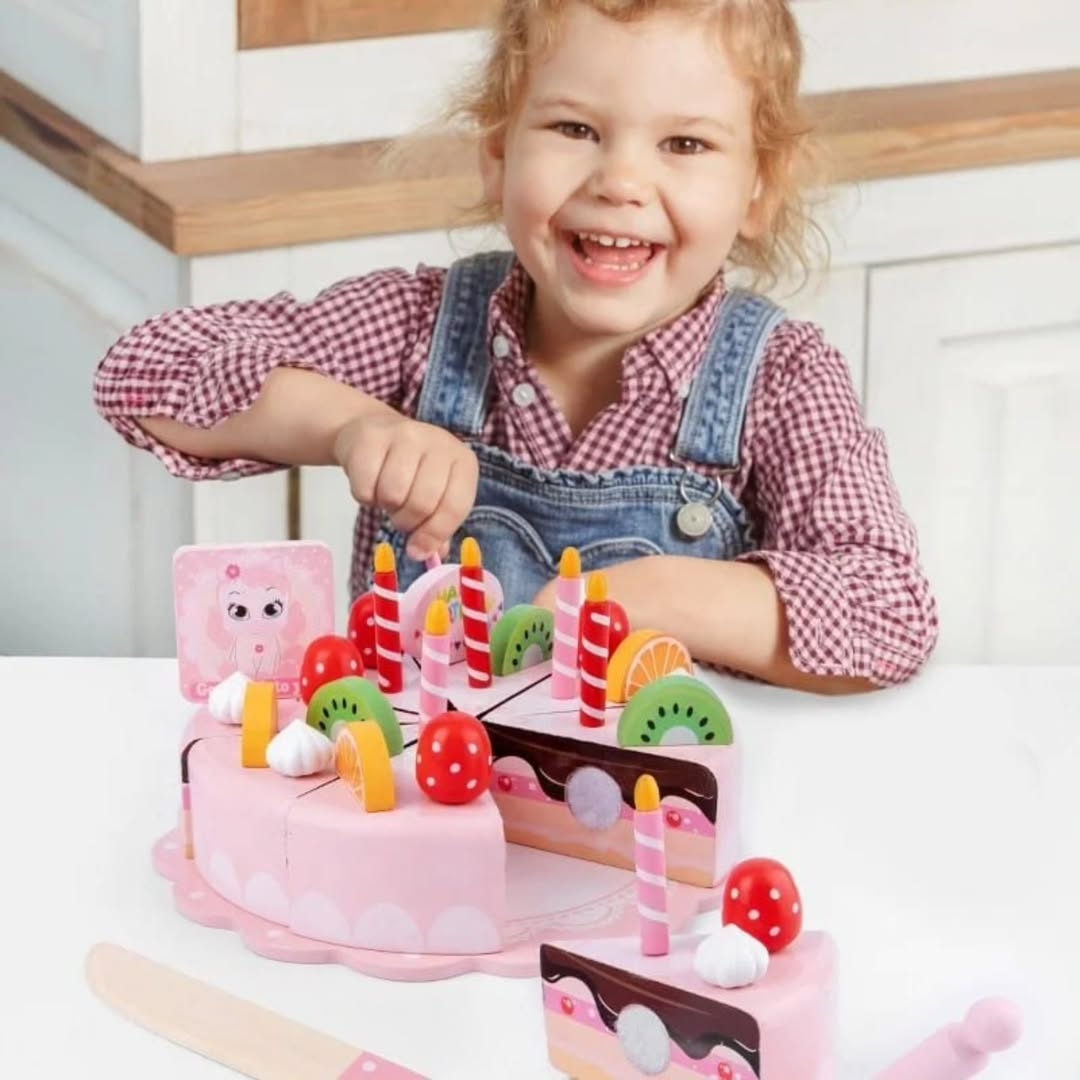 WOODEN BIRTHDAY CAKE