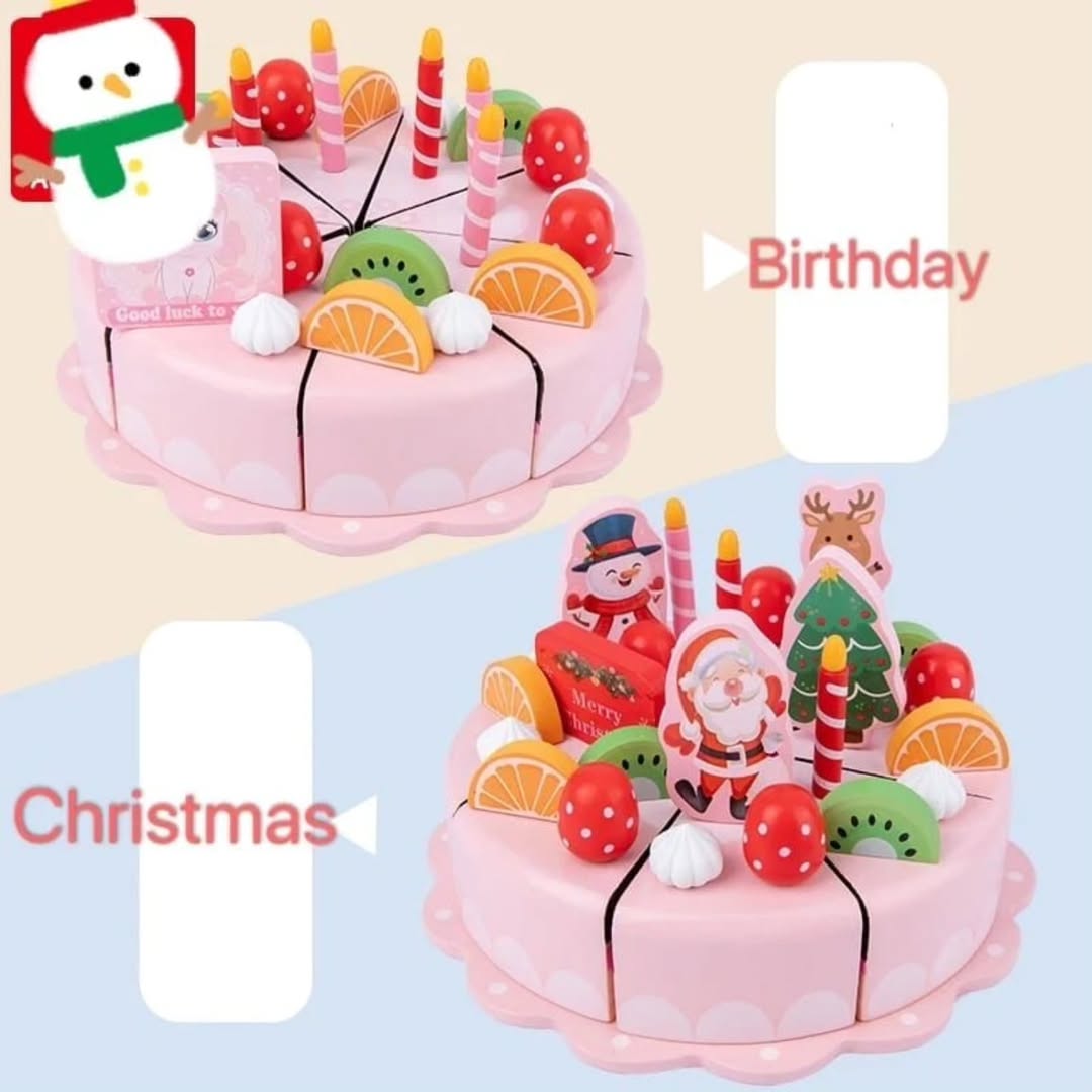WOODEN BIRTHDAY CAKE