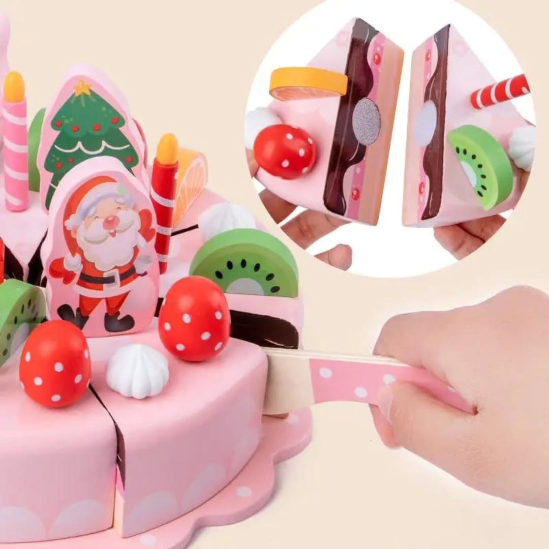 WOODEN BIRTHDAY CAKE