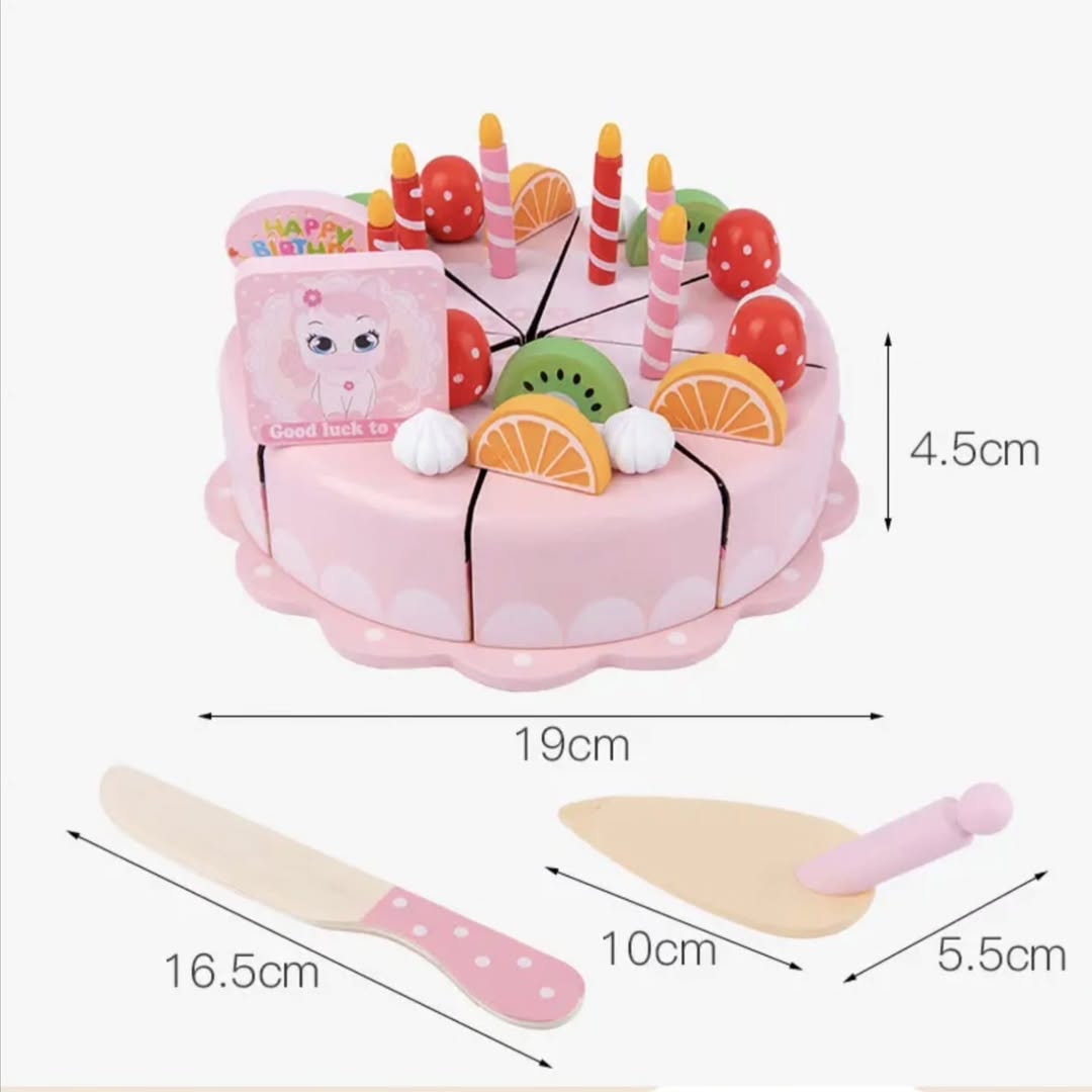 WOODEN BIRTHDAY CAKE