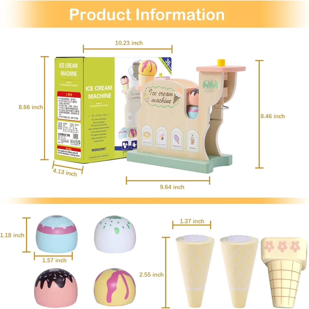 WOODEN ICE CREAM MACHINE