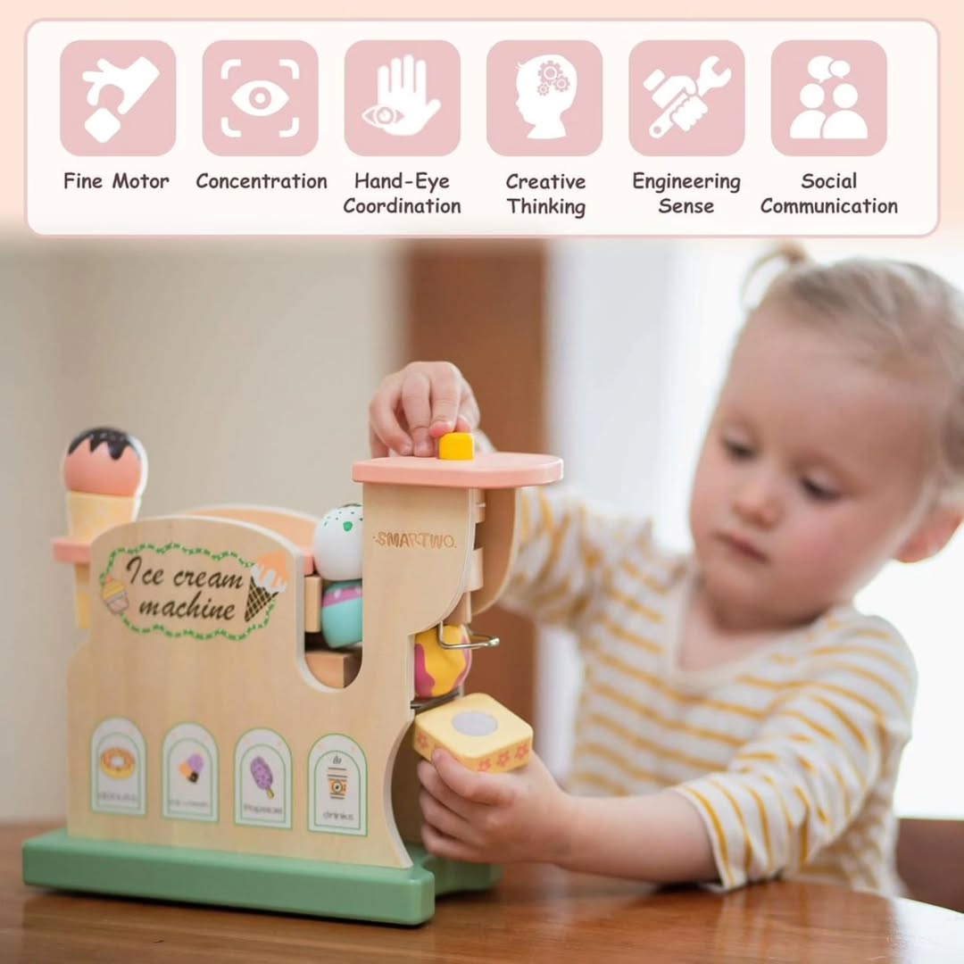 WOODEN ICE CREAM MACHINE