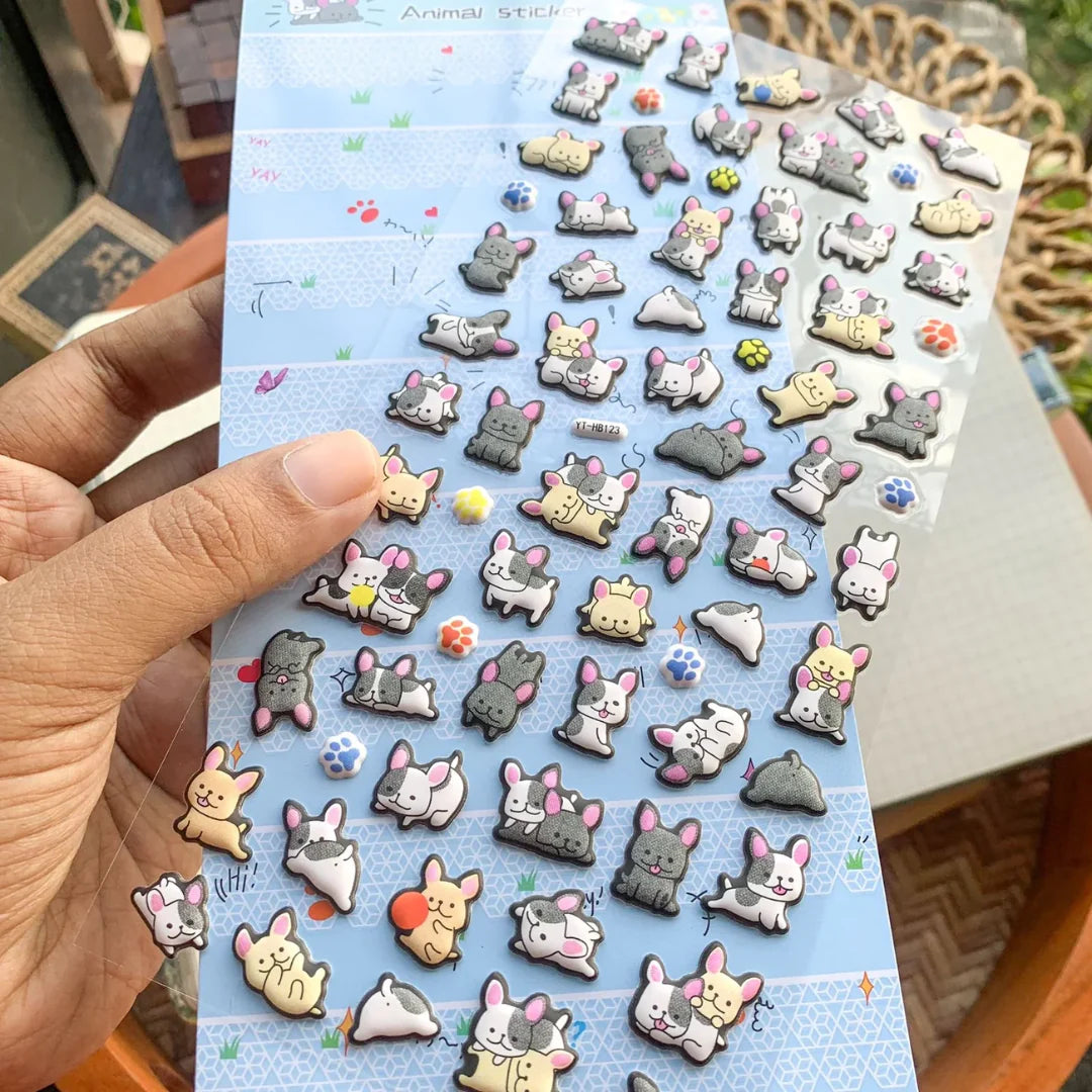 3D ANIMAL STICKERS