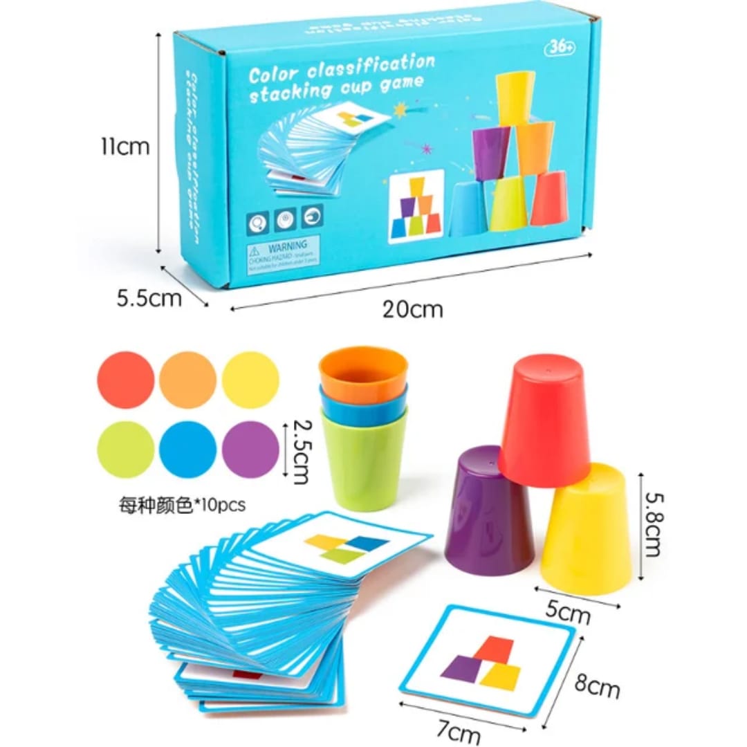 COLOUR CLASSIFICATION AND STACKING CUPS