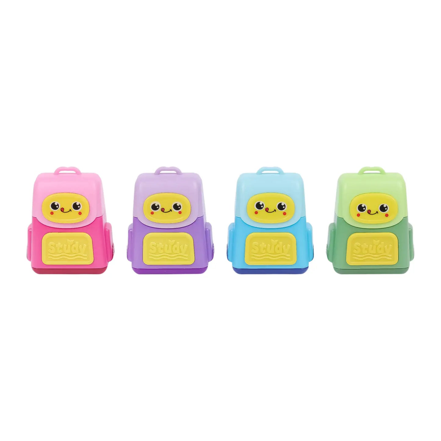 SCHOOL BAG ERASER WITH DUAL SHARPNER