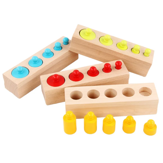 COLOURED KNOBBED CYLINDERS