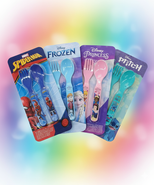 KIDS SPOON AND FORK SET ( BPA FREE)