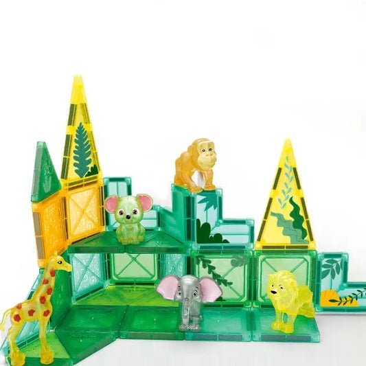 40 PCS JUNGLE MAGNETIC TILES