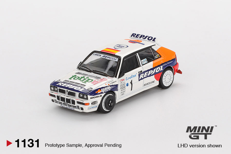 MINI GT #1131: Lancia Delta HF Integrale Evoluzione #1 1993 Rallye Monte-Carlo 1:64 Scale