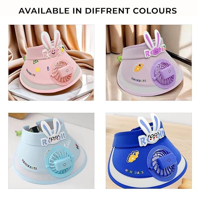 KIDS CHARGABLE FAN CAP