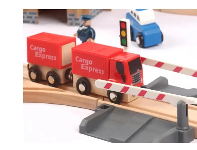 88pcs WOODEN TRAIN SET