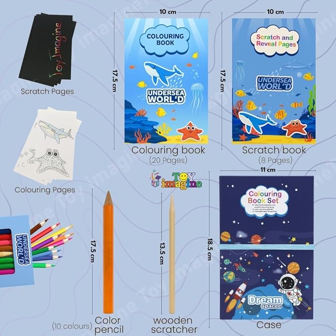 2 IN 1 COLOURING BOOK