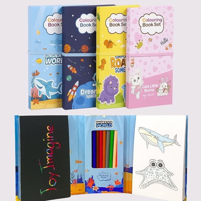 2 IN 1 COLOURING BOOK
