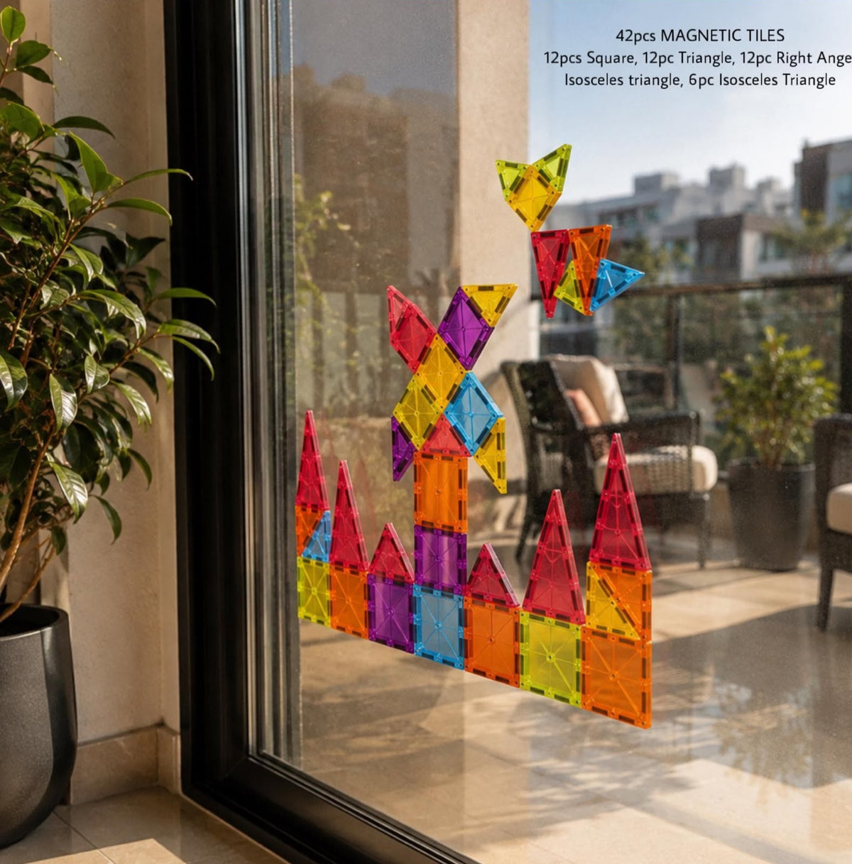 42pcs MAGNETIC TILES (COMPACT)