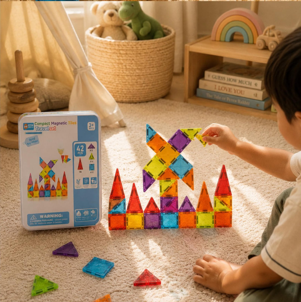 42pcs MAGNETIC TILES (COMPACT)