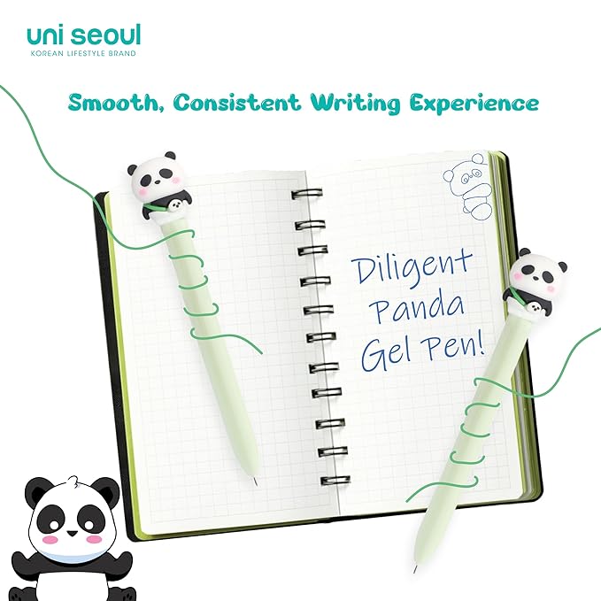 CRYSTAL PANDA GEL PENS