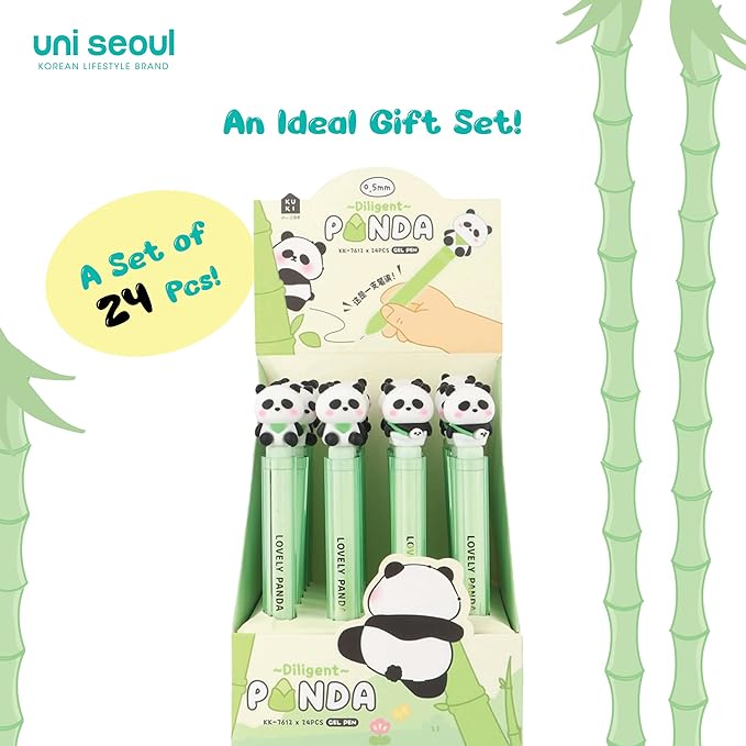 CRYSTAL PANDA GEL PENS