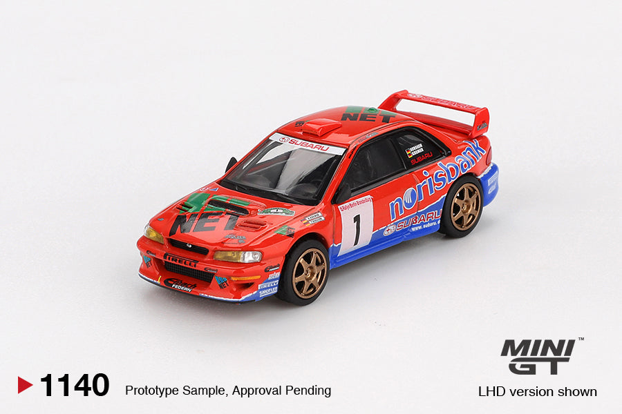 MINI GT 1140 Subaru Impreza WRC97 #1 1999 DRM Champion 1:64 Scale