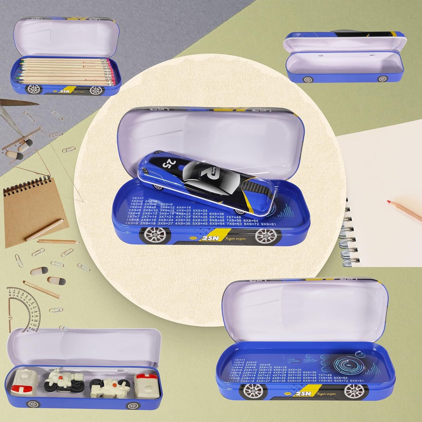 METAL CAR PENCIL BOX