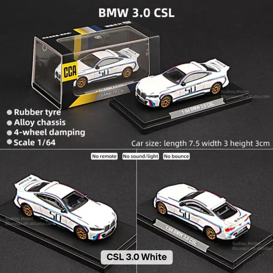 CCA BMW 3.0 CLS WHITE (WITH ACRYLIC CASE)