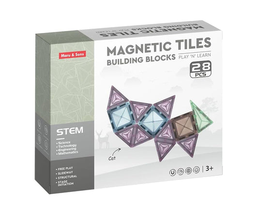 28pcs MAGNETIC TILES